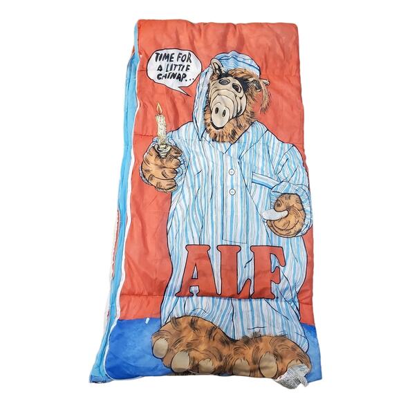 Childs Alf Sleeping Bag Time For A Little Catnap 30 x 57" Kids - Picture 3 of 13